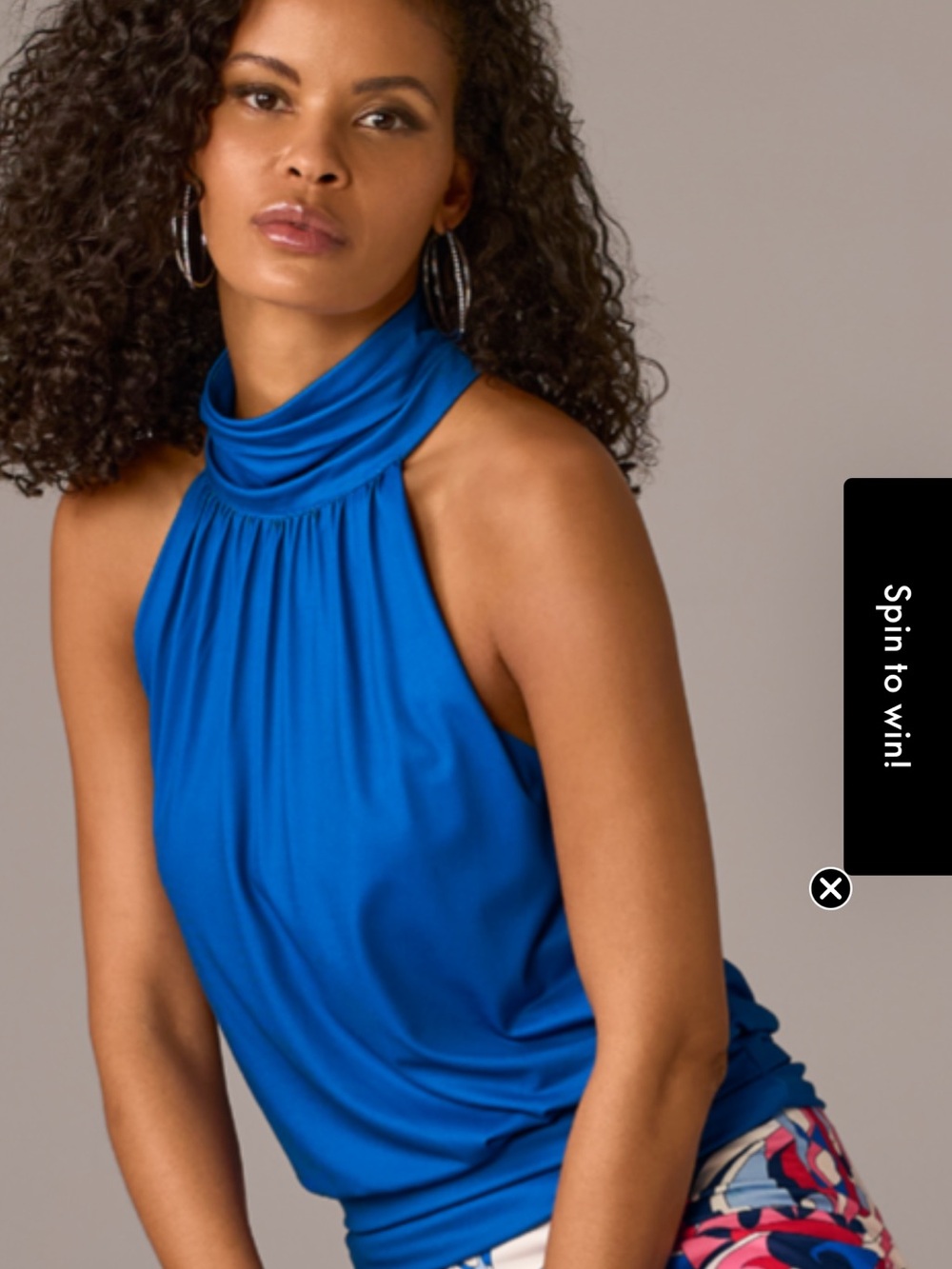 Karina Grimaldi Cobalt Halter Top